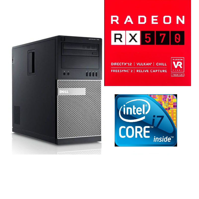 Core i5 3470 cheap rx 570 4gb